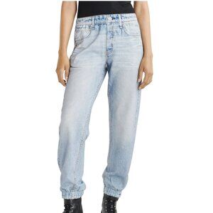 Rag & Bon Miramar Faux Jeans Cotton Joggers in Meadowblue